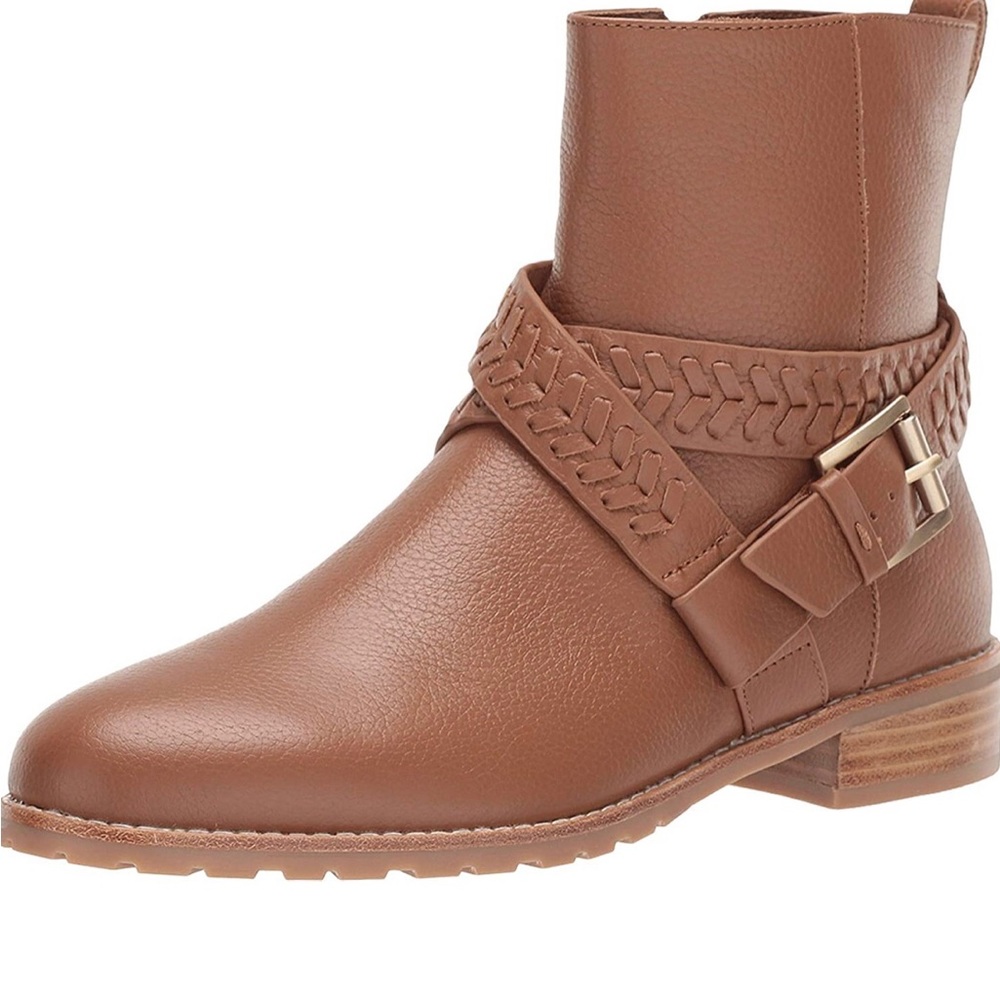 Jack Rogers Eliza Moto Boot Brown ‘Luggage’ Color Size 9M